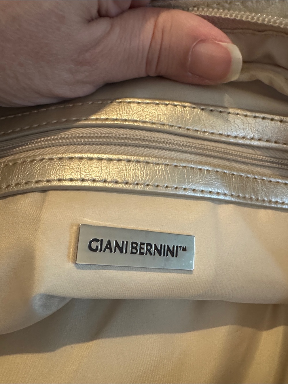 Giani Bernini Metallic Gold  Shoulder/Crossbody Bag